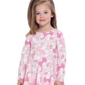 Hello Kitty and Cinnamon-roll Toddler Dress 2T & 3T NWT